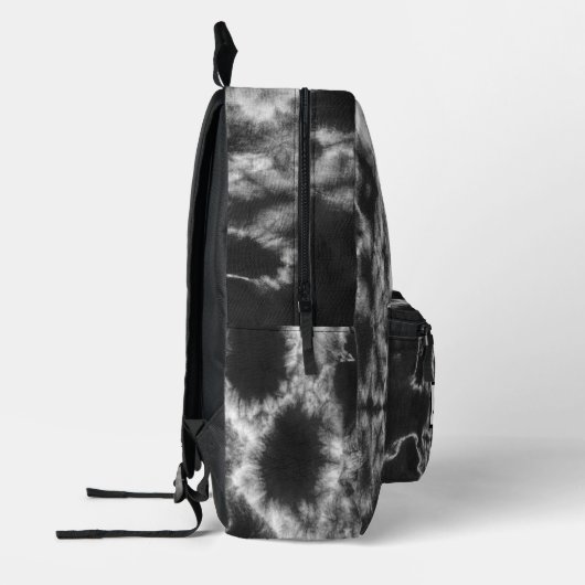 Gepersonaliseerde zwarte stropdas kleurstof bedrukte rugzak (Links)