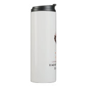 Gepersonaliseerde zwarte vader en dochter (4) thermosbeker (Gedraaid links)