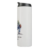 Gepersonaliseerde zwarte vader en dochter (7) thermosbeker (Geroteerd rechts)