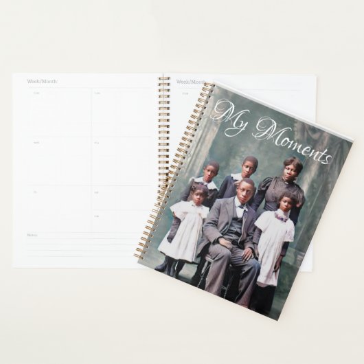 Gepersonaliseerde zwarte Victoriaans stijlplank-se Planner (Display)