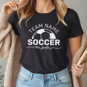 Gepersonaliseerde zwarte voetbal moeder Tri-Blend shirt