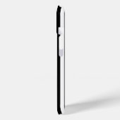 Gepersonaliseerde zwarte witte Muzieknoten Hartstr Case-Mate iPhone Case (Achterkant / Links)