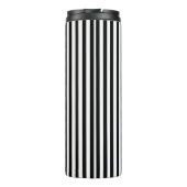 Gepersonaliseerde zwarte witte Muzieknoten Hartstr Thermosbeker (Achterkant)