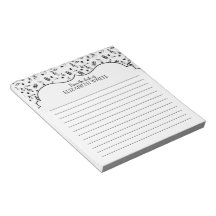 Gepersonaliseerde zwarte witte Muzieknoten
