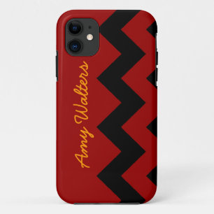 gepersonaliseerde zwarte zag Case-Mate iPhone case