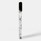 Gepersonaliseerde zwarte zwarte witte marmer iPhon Case-Mate iPhone Case (Achterkant / Rechts)