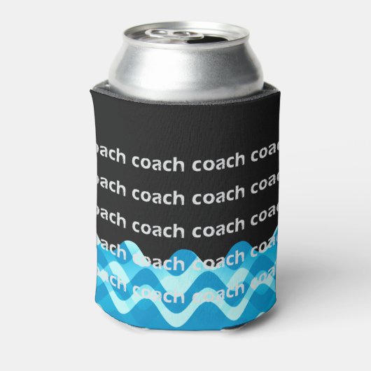 Gepersonaliseerde zwemmen of duikcoach Koelbox Blikjeskoeler (Blikje Achterkant)