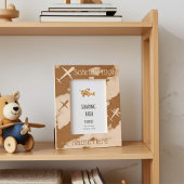 Gepersonaliseerde zwevende vliegtuigen Kinder Afbe Gegraveerde Lijstjes