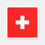 Gepersonaliseerde Zwitserland vlag Schweiz Zwitser Servet (Voorkant)
