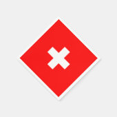 Gepersonaliseerde Zwitserland vlag Schweiz Zwitser Servet (Hoek)