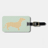 Gepersonaliseerdeerderd Bagage label voor Dachshun (Voorkant horizontaal)