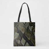 Geperst blad (schouder): tote bag (Voorkant)