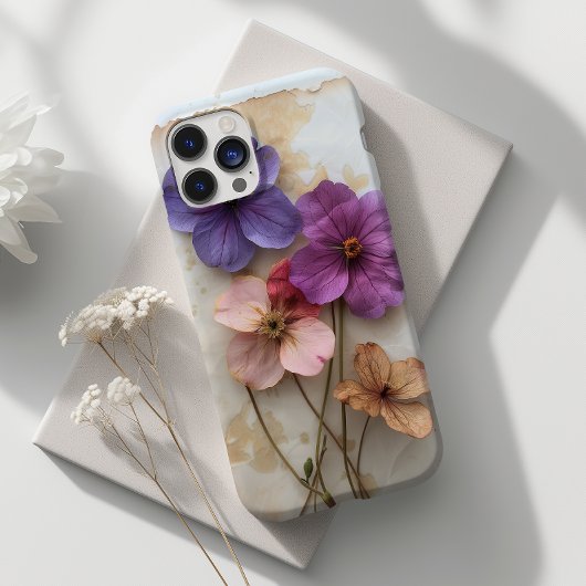 Geperst Bloemen Botanische Print Natuur Case-Mate iPhone Case