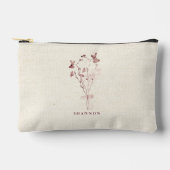 Geperst Bloemenboeket Cosmetische/Accessoirezak Etui (Voorkant)