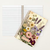  geperst bloemenboeketjournaal notitieboek (Binnen)