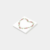  geperst bloemenhart post-it® notes (Schuin)