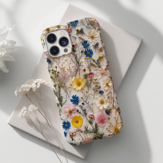 Geperst Daisy Bloem Echt Bloemen Botanisch Case-Mate iPhone Case