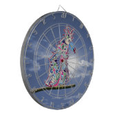 Geperst Dartbord (Voorkant Links)