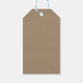Geperst Goldenrod op Kraft-papier Cadeaulabel (Achterkant)