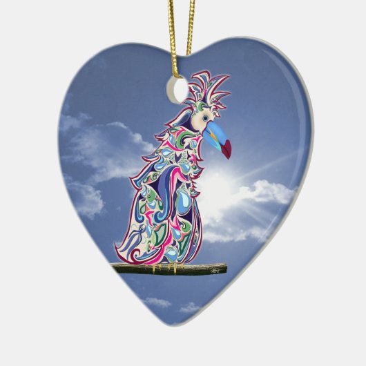 Geperst Keramisch Ornament (Links)