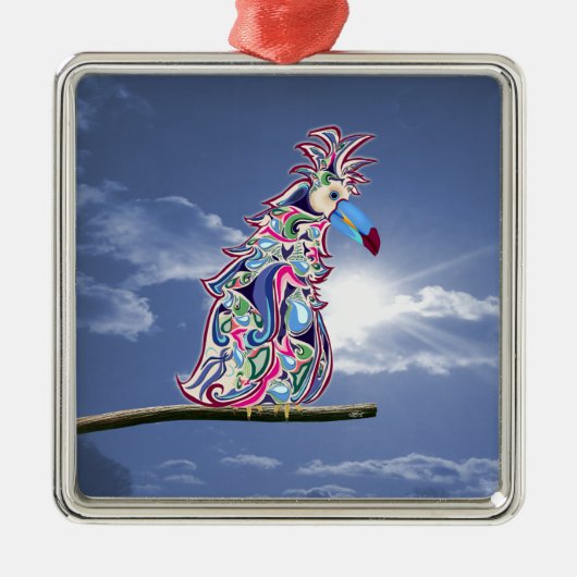 Geperst Metalen Ornament (Voorkant)