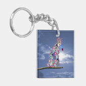 Geperst Sleutelhanger (Voorkant Links)