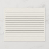 Geperst Wildbloem Bloemen Lijst Recept Kaart (Achterkant)