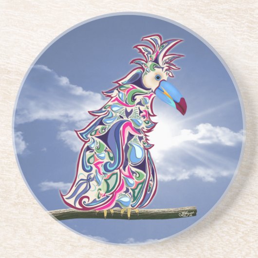 Geperst Zandsteen Onderzetter (Voorkant)