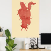 geperst zeewier origineel tweede van vier poster (Thuiskantoor)