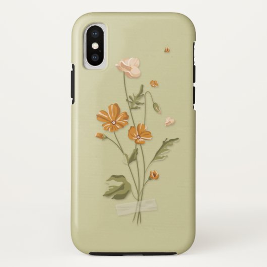 geperste bloem Case-Mate iPhone case (Achterkant)