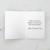  geperste bloem Moederdag Kaart (Binnen)