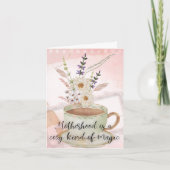 Geperste Bloem Moederdag Kaart - stijl (Voorkant)