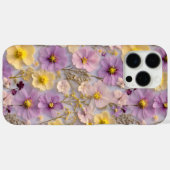 Geperste Bloem Patroon Pastel Wildflower Design Case-Mate iPhone Case (Achterkant (horizontaal))