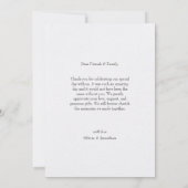 geperste bloemen chique bruiloft dank je kaart