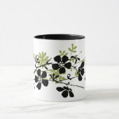 geperste bloemen mok (Midden)
