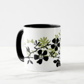 geperste bloemen mok (Voorkant links)