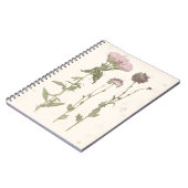 Geperste bloemen - Roze Notitieboek (Linkerzijde)