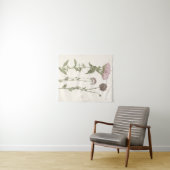 Geperste bloemen - Roze Wandkleed (In Situ (horizontaal))