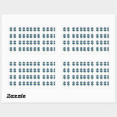 Geperste bloemen T-shirt, Boho Wildbloemen Rechthoekige Sticker (Vel)