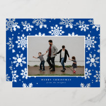 geperste fotokaart met besneeuwde folie