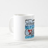 Geperste gebrande koffie geobsedeerd koffiemok (Voorkant links)