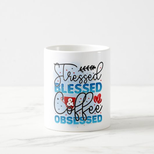 Geperste gebrande koffie geobsedeerd koffiemok (Center)