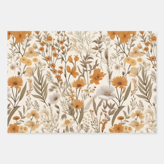 geperste Herfst Inpakpapier Vel (Voorkant)