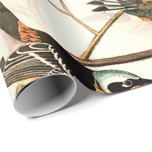 Geperste vogels cadeaupapier (Rol Hoek)