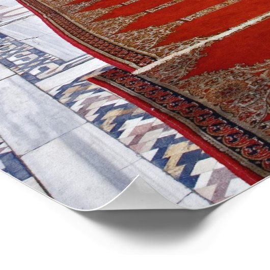 Gepesterd naar de Islamitische moskee in Caïro Poster (Hoek)