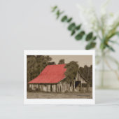 Gepilapideerd Roofed Barn-Briefkaart Briefkaart (Staand voorkant)