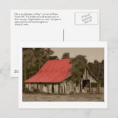Gepilapideerd Roofed Barn-Briefkaart Briefkaart (Voorkant / Achterkant)
