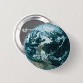 Gepilde aarde ronde button 5,7 cm (Voorkant /achterkant)