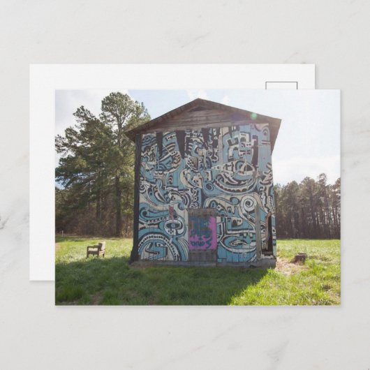 Gepilde Barn Cameron NC Briefkaart (Voorkant / Achterkant)