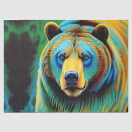 Gepilde Beer Grizzly Tissuepapier